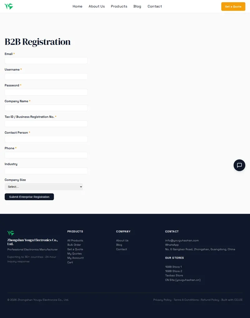 Registration Form