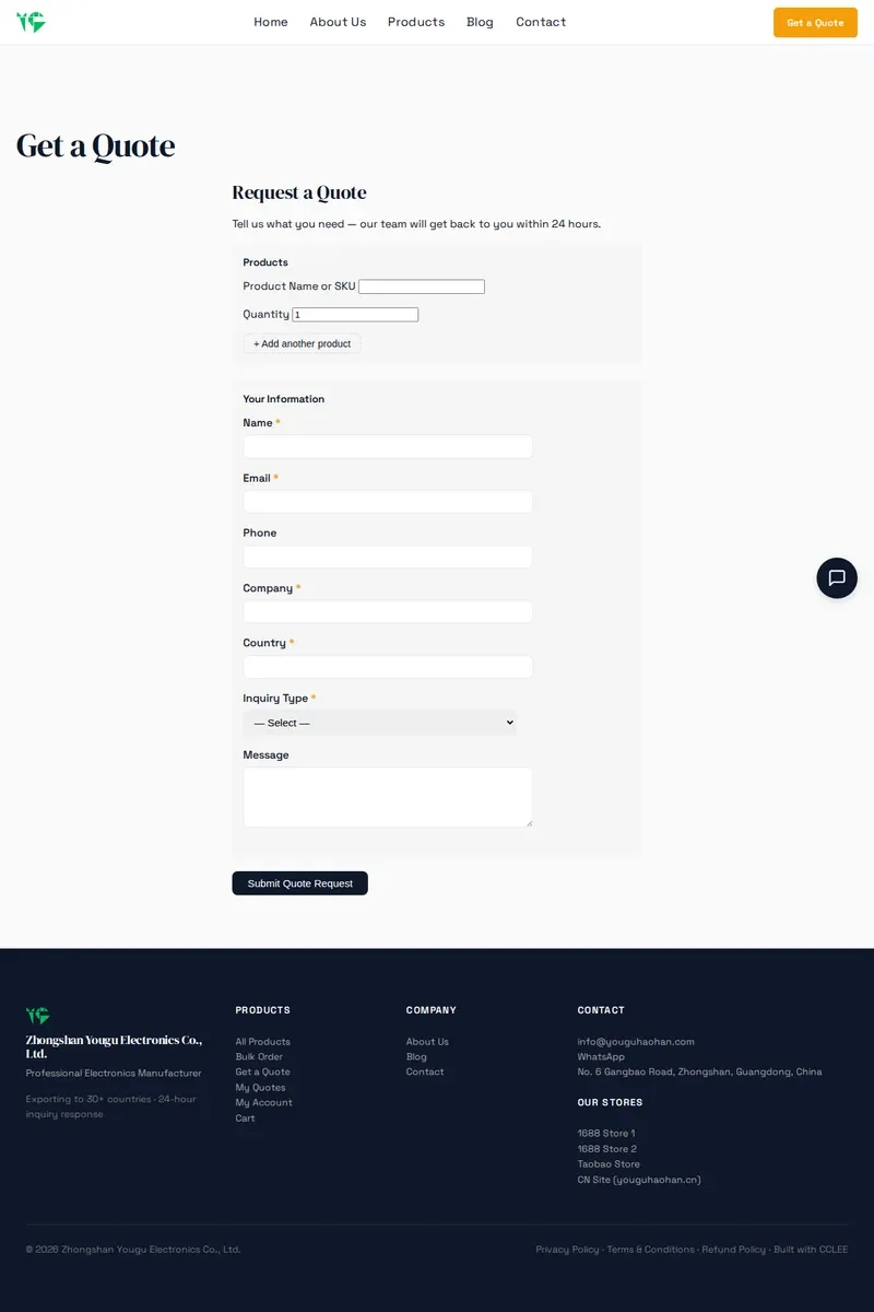 RFQ Form